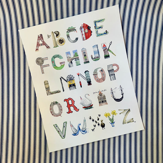 A-Z Boston Print